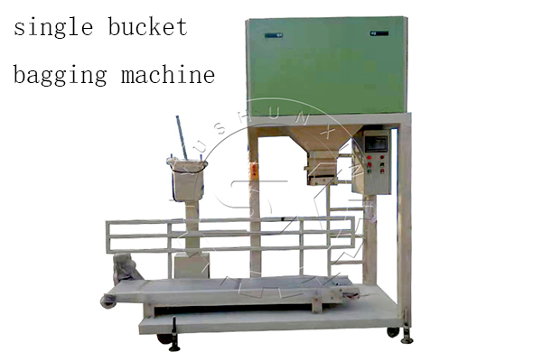 single bucket bagging machine