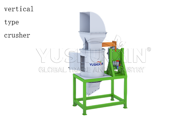 vertical type crusher for bio fertilizer production line